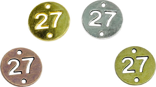 Metall Rund 2cm Zum Aufhängen 27 0621631 Enthält 25 Stück Gold