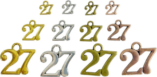 Metallisches Kremmasto 26 2,5cm x 2,2cm 0621624 Enthält 25 Stück Silber