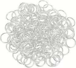 Silver Metal Links 0.6cm 100 Pieces