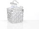 Glass Jewelry Box Wedding Favor Butterfly Scented Candle 6x6x9cm Per Set 12 Pieces