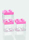 Wedding Favors PVC Pink Cubes 6x6x6cm Per Set 12 Pieces