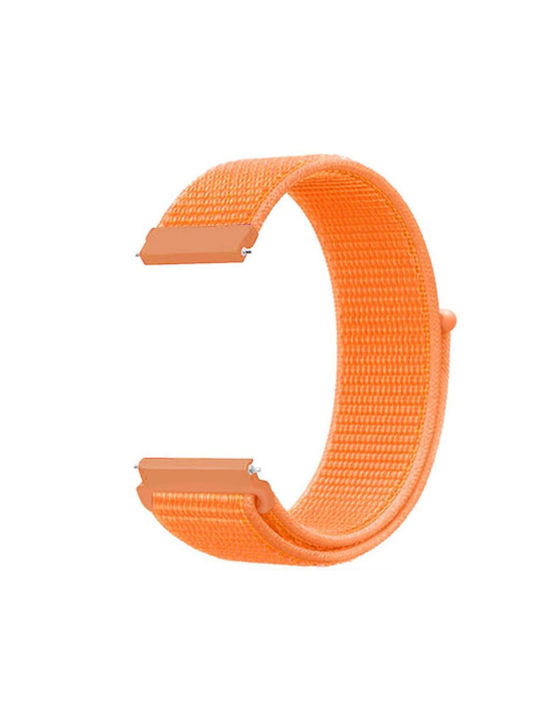 Nylon Λουράκι Αυτοκόλλητο Κλείσιμο Amazfit Gtr 4 46mm Orange