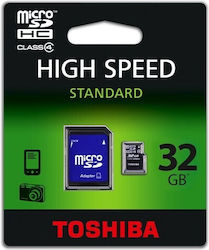 Toshiba 32GB Klasse 10 Hohe Geschwindigkeit mit Adapter Toshiba 32GB Klasse 10 Hohe Geschwindigkeit mit Adapter