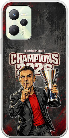 Калъф Kings Europe 2026 Coach B Realme Narzo 50a Prime Гъвкав TPU Прозрачен Силикон