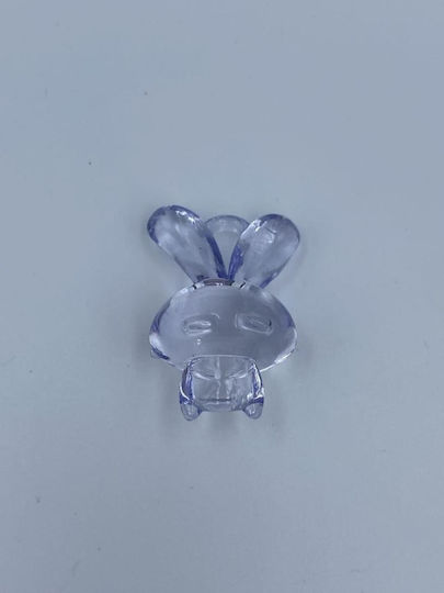 Decorative Light Blue Bunny Pvc 4cm Height 1 Package=38 Pieces