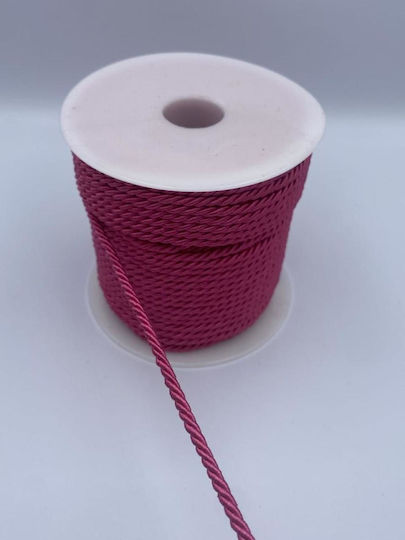 Șiret Tricolor Fuchsia 3mm X 50 Metri