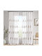 Miulee Set Blackout Curtains With Pencil Pleat White 140x260cm