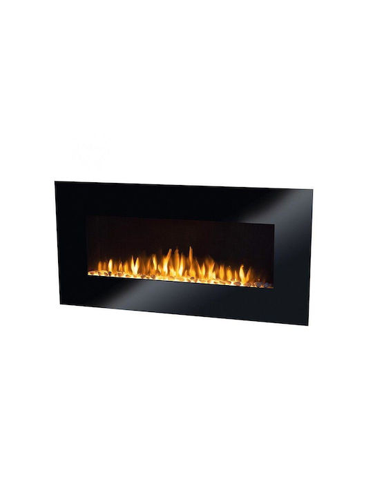 Șemineu Electric de Perete 2000W 100x50cm Negru