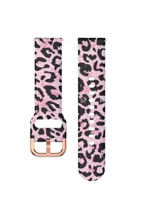 Λουράκι Σιλικόνης Amazfit Bip 5 Pink Animal Print Tiger