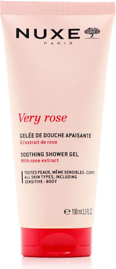 Nuxe Very Rose Gel de Duș în Gel și Miros de Trandafir 100ml