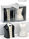 Ceramic Wedding Favor Salt and Pepper Shaker Groom Bride Set 2 Pieces 11x7x4.5cm