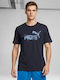 Athletic T-shirt Navy Blue