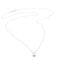 Anagnostakis Solitaire Necklace From 9 K White Gold With Zircon