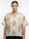 Damen Bluse Beige