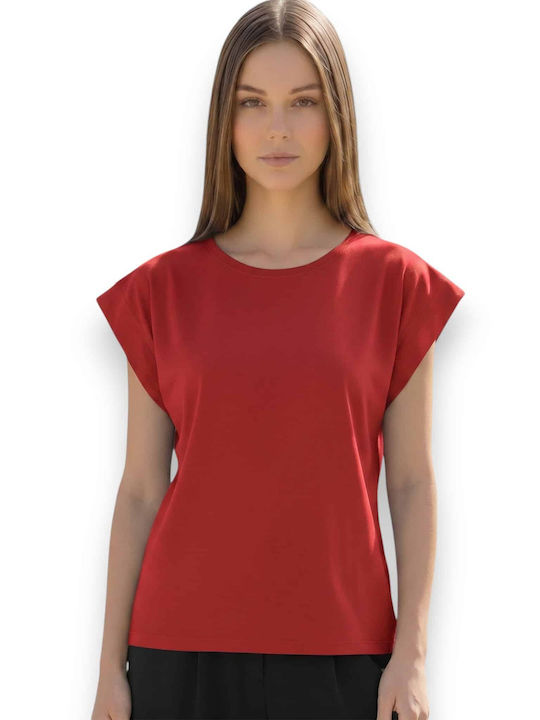 Benissimo Γυναικείο T-shirt Κοκκινο