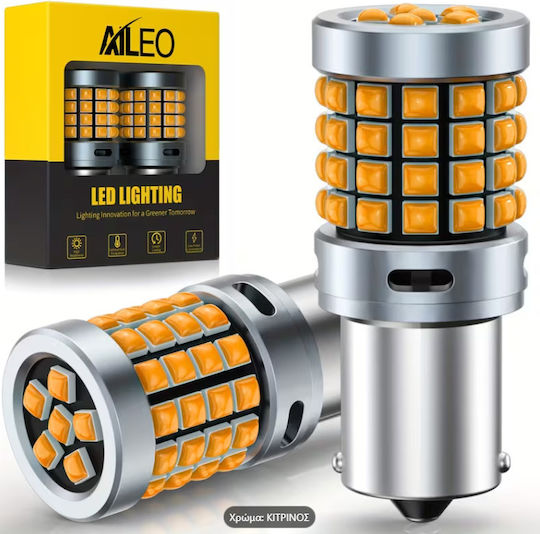 Car Lamp P21W / BA15S Canbus LED Orange 12-24V