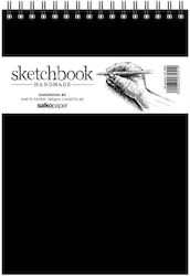Skizzenbuch Handgemacht 17x25cm Spiral 180g 60Blatt 7951