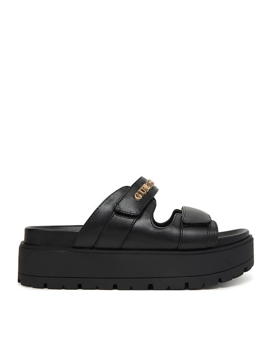 Guess Γυναικεία Σανδάλια Μαύρα
