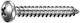 Sheet Metal Screw with Diameter M3 and Length 12mm
