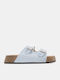 Damen Flatforms Hellblau