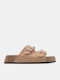 Flache Sandalen Für Damen Flatforms Beigen