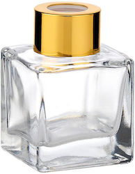 Bazaki Aromatic Space Square Gold Lid 5.7x5.7x7.8cm 100ml Per Set 10 Pieces
