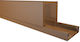1432.22 1432.22 25xh25 Self-Adhesive Channel Walnut Pack of 40 Pieces