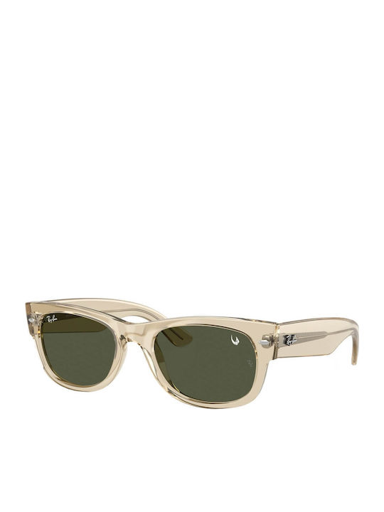 Ray Ban Дамски Слънчеви Очила с Бежова Пластмас...