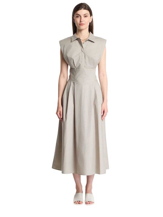Guess W Sl Rochie Midi Gri