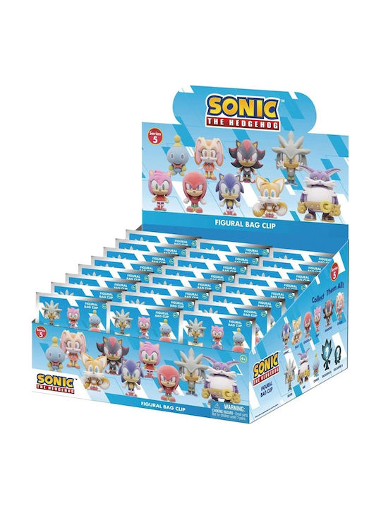 Sonic Hedgehog Pvc Bag Clips Flocking Series 5