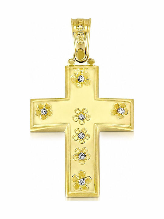 Triantos Women's Gold Cross 14K Without Chain