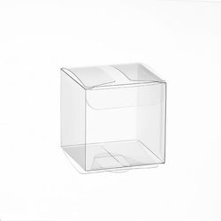 Wedding Favor Box Assembled Pvc 6x6x6cm Per Set 50 Pieces
