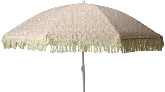 Progarden Folding Beach Umbrella Diameter 1.76m with UV Protection Beige