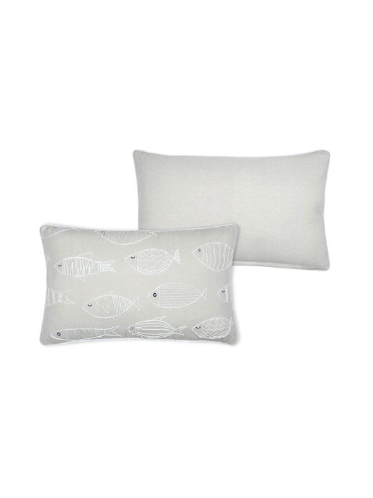 Μαξιλάρι Καναπέ S-f Azuria Azuria Naturel 35x60εκ.
