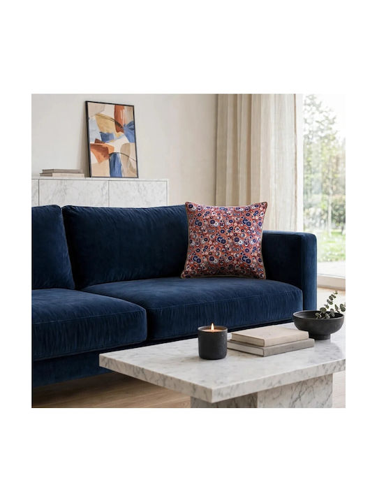 Oxygen Διακοσμητική Μαξιλαροθήκη Dark Blue 45x45εκ.