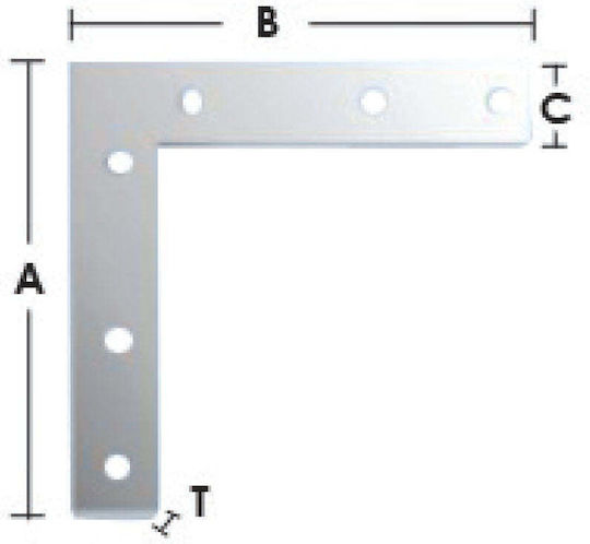 Γωνία Ραφιού Γαλβανιζέ 60x60mm 01-1062/06.04.30.02