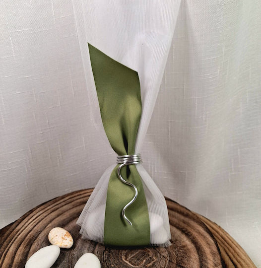 Wedding Favor Tulle Ribbon Wire Silver