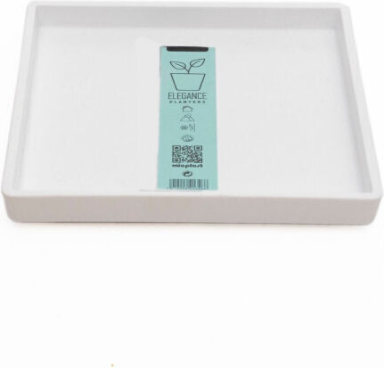 Micplast Topfplatte Kunststoff Weiß 18x18cm 11.24.03.10