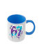 Mug Six-Seven Blue Handle Interior