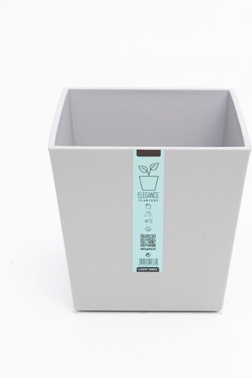 Micplast Elegance Γλάστρα Πλαστική Γκρι 40x40x37εκ.