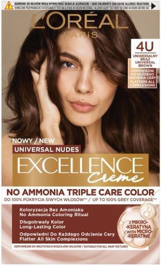 L'Oreal Paris Universal Nudes Βαφή Μαλλιών Χωρίς Αμμωνία Universal Brown 72ml
