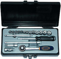 Force 2203-72 Ratschen- und Steckschlüssel-Set 1/4" 20 Stück Force 2203-72 Ratschen- und Steckschlüssel-Set 1/4" 20 Stück