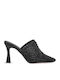 Mules With High Heel In Black Colour