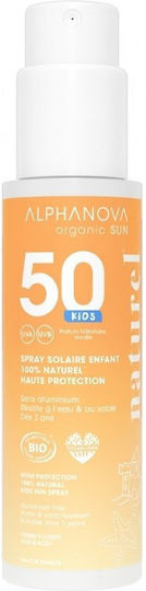 Alphanova SPF50 Waterproof Kids Sunscreen Spray for Face & Body 100ml