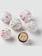 Crispy Wedding / Christening Sugared Almonds in Round Shape with Chocolate Flavour White 3500gr