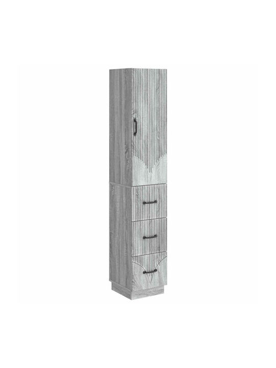 Wooden Storage Cabinet with 2 Drawers L33xW34.5xH87cm