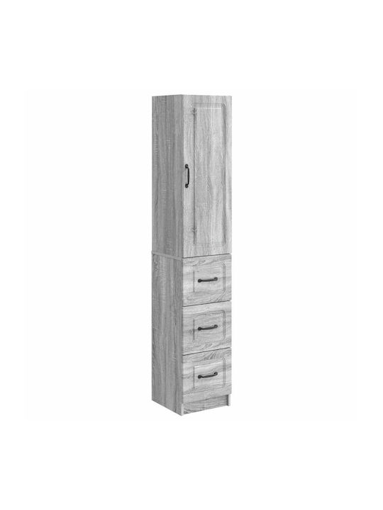 Wooden Storage Cabinet with 2 Drawers L33xW34.5xH87cm