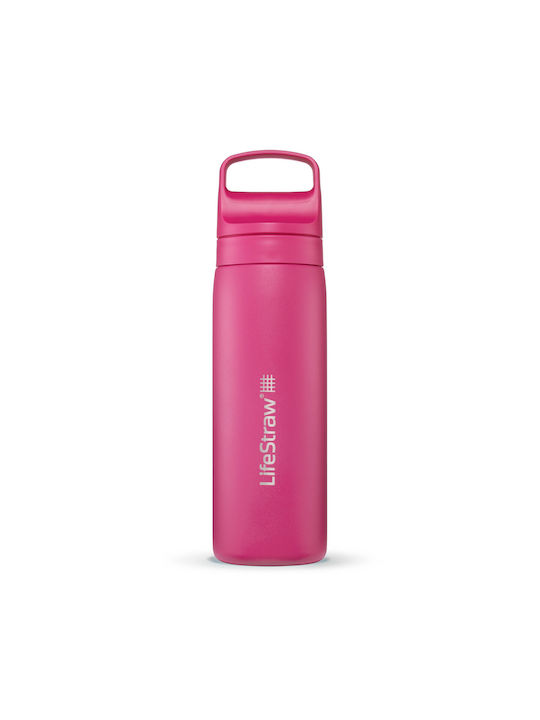 Lifestraw Παγούρι Ανοξείδωτο με Φίλτρο 500ml Ροζ