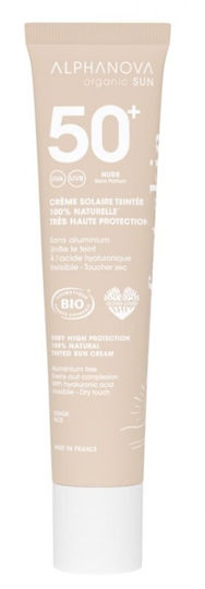 Alphanova Bio Sonnencreme Gesicht SPF50+ mit Farbe 40g