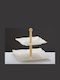 Porcelain Tiered Appetizer Stand White Diameter 26xHeight 24cm P26xL26xH24cm